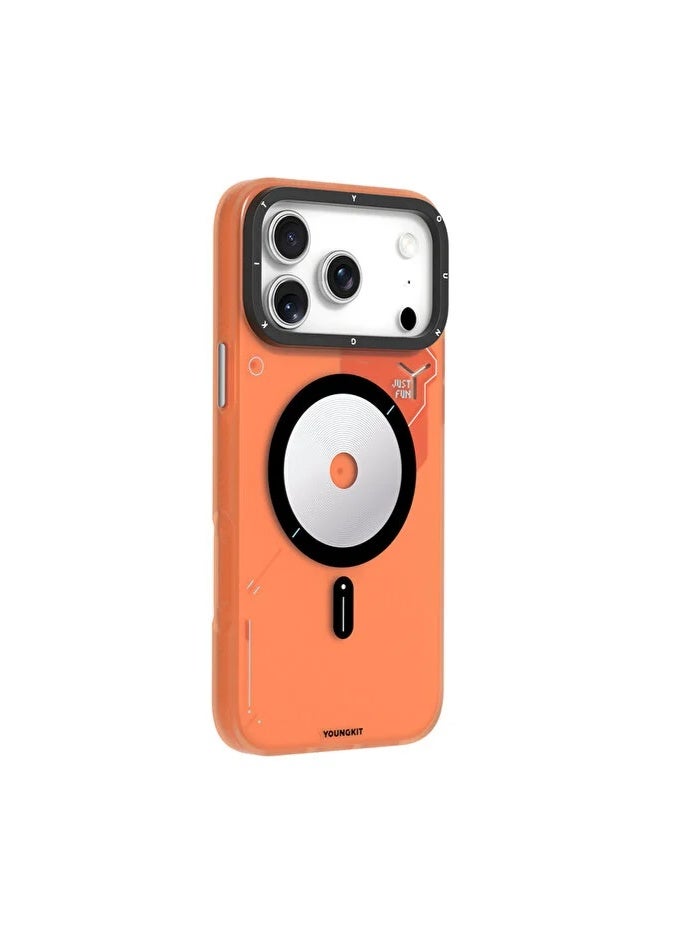 YOUNG KIT Youngkit Spy Series Magnetic Type For iPhone 17 Pro Max - Orange - Image 2